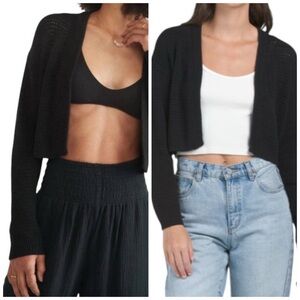 Marine Layer Anacapa Cardigan Size Medium In Black NWT
